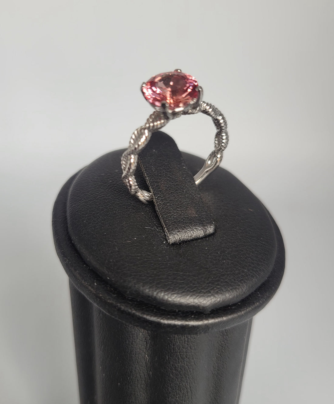 2+ Carat Padparadscha Sapphire Engagement Ring