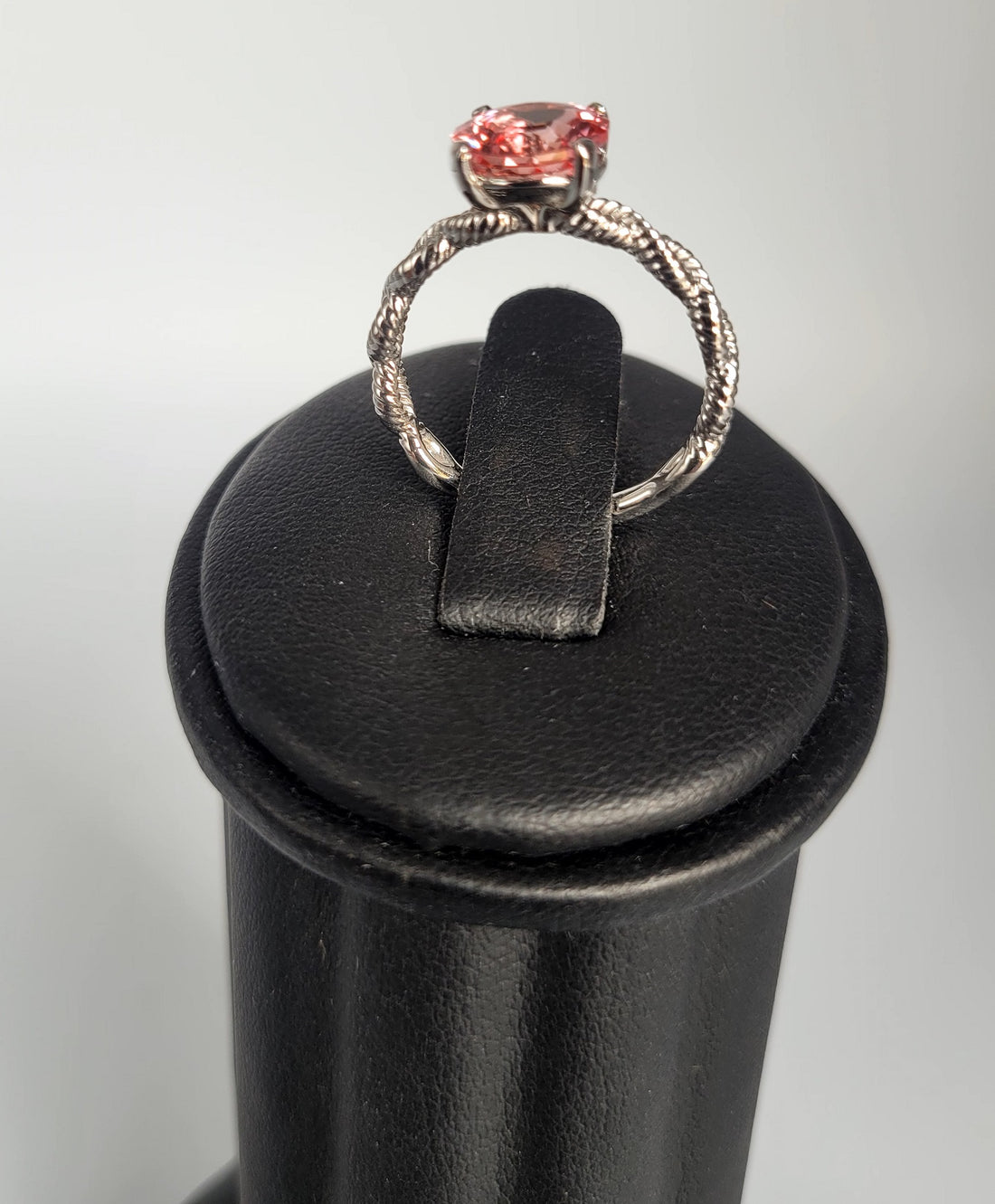 2+ Carat Padparadscha Sapphire Engagement Ring