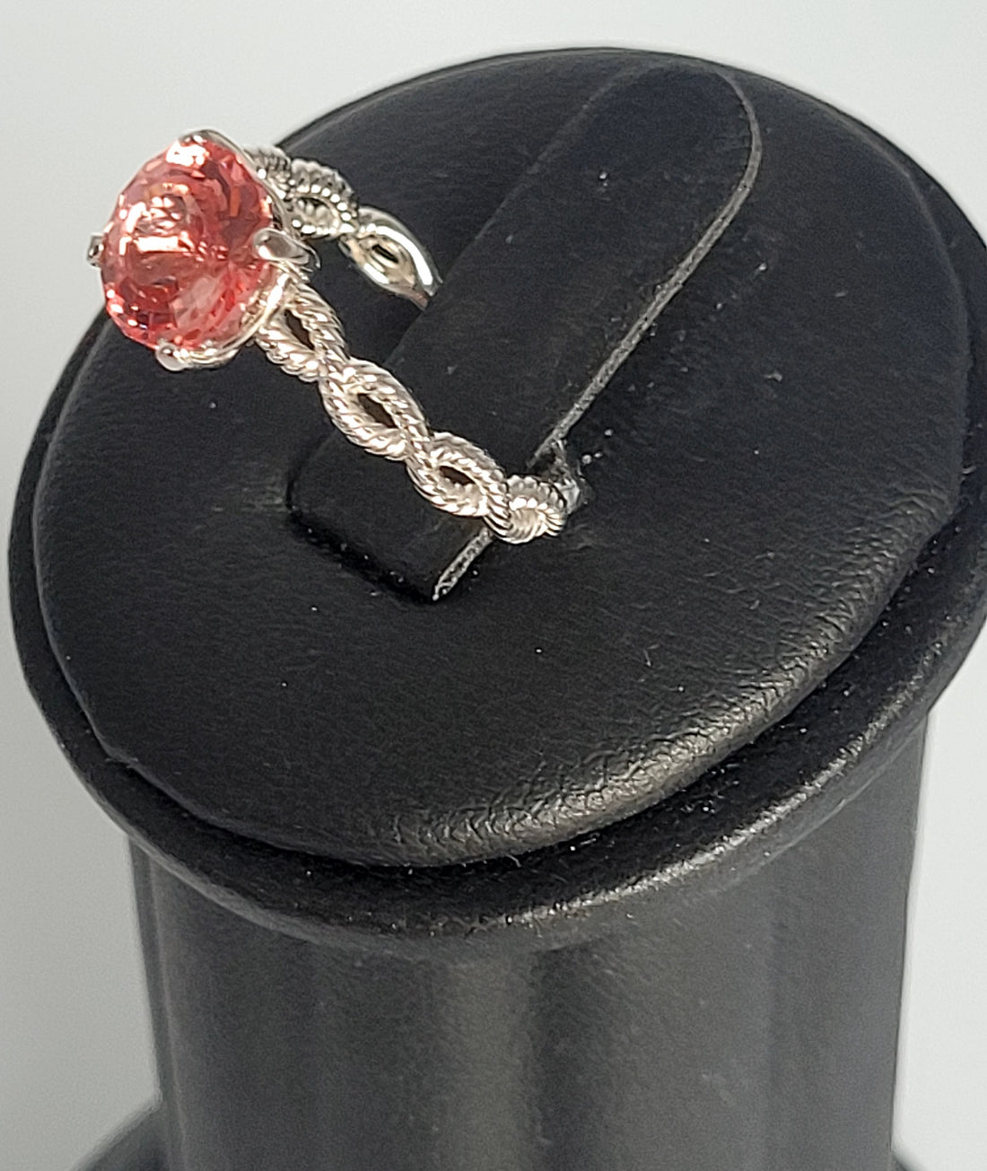 2+ Carat Padparadscha Sapphire Engagement Ring