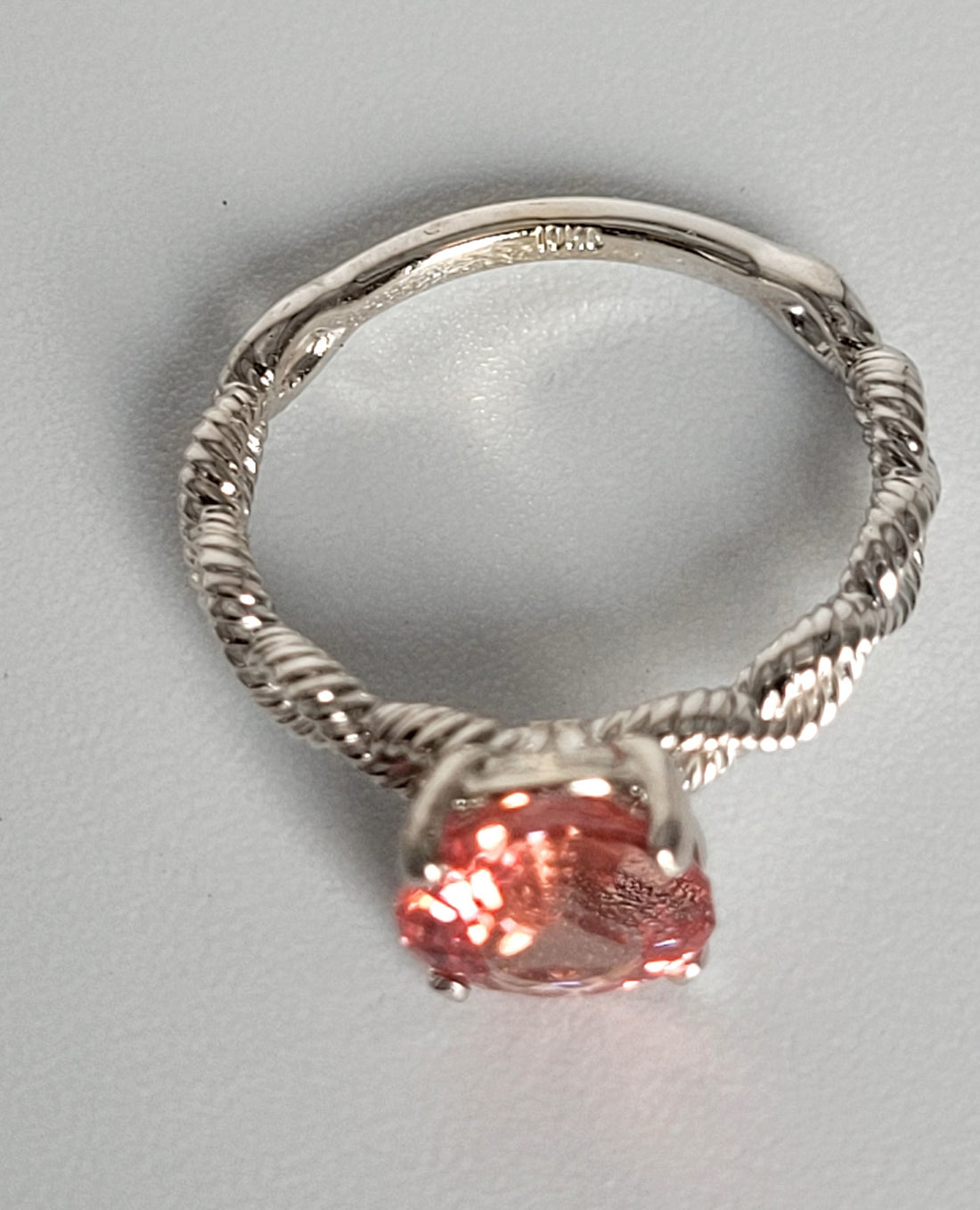 2+ Carat Padparadscha Sapphire Engagement Ring