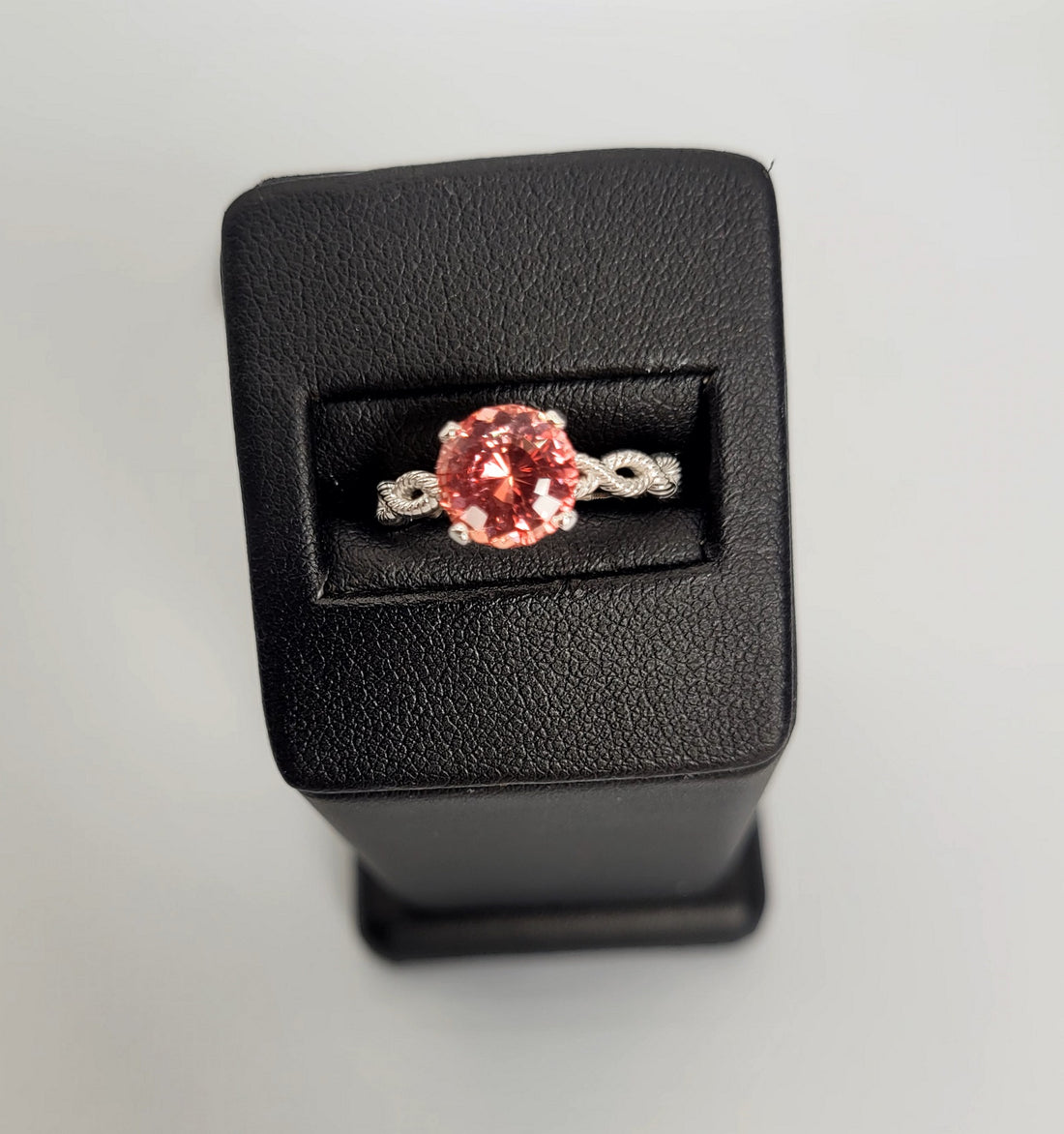 2+ Carat Padparadscha Sapphire Engagement Ring