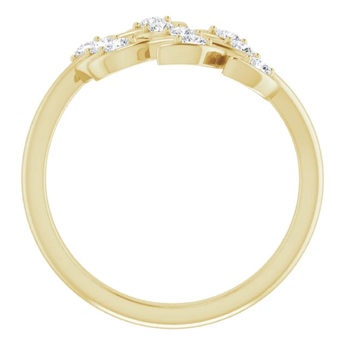 Diamond Leaf Statement Ring