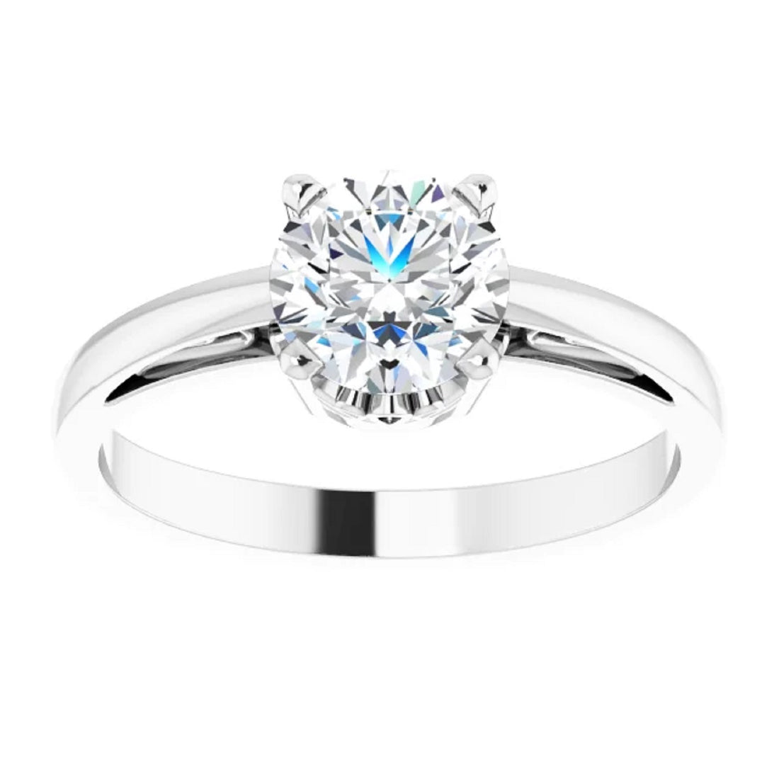 14k Gold Moissanite Solitaire Engagement Ring