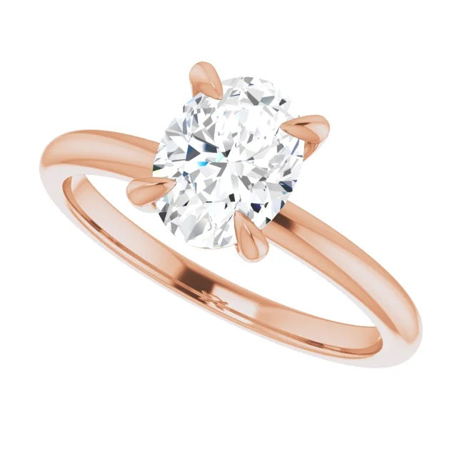 1 Carat Oval Diamond Engagement Ring