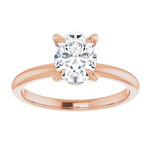 1 Carat Oval Diamond Engagement Ring