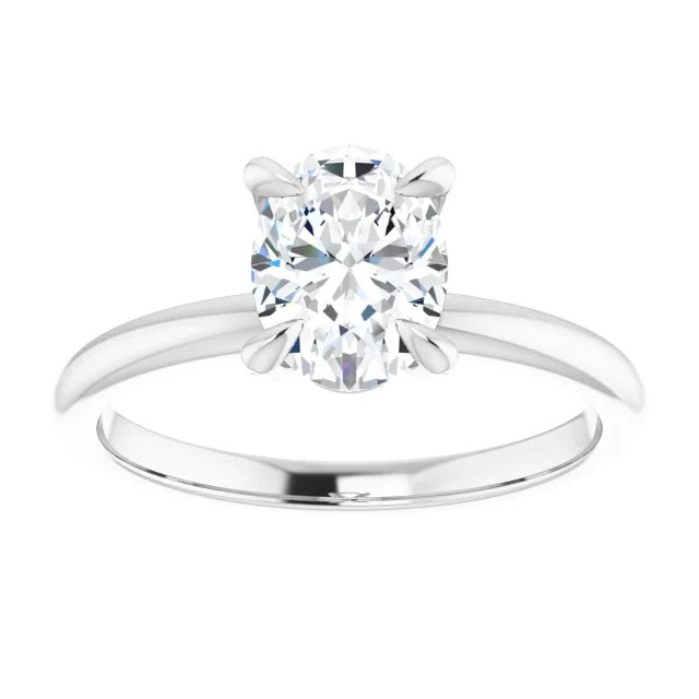 1 Carat Oval Diamond Engagement Ring
