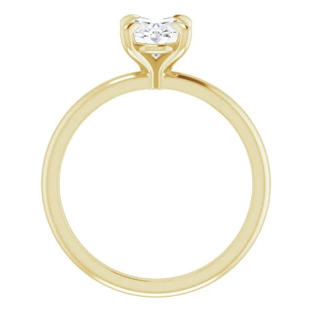 1 Carat Oval Diamond Engagement Ring