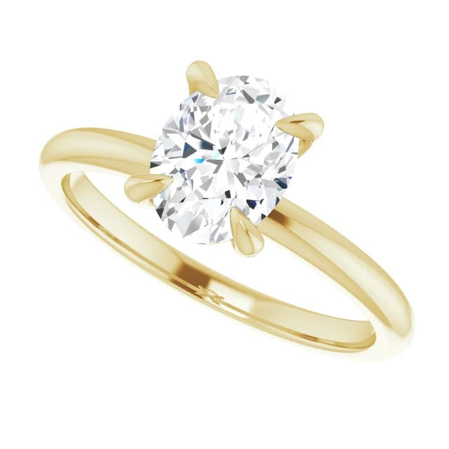 1 Carat Oval Diamond Engagement Ring