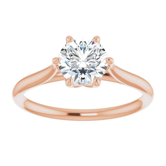 1 Carat Round Diamond Engagement Ring