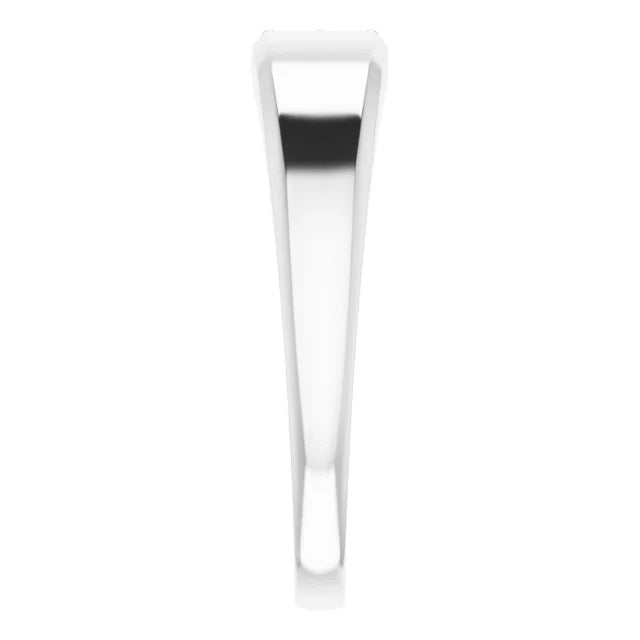 Mens Diamond Ring in Fine Silver