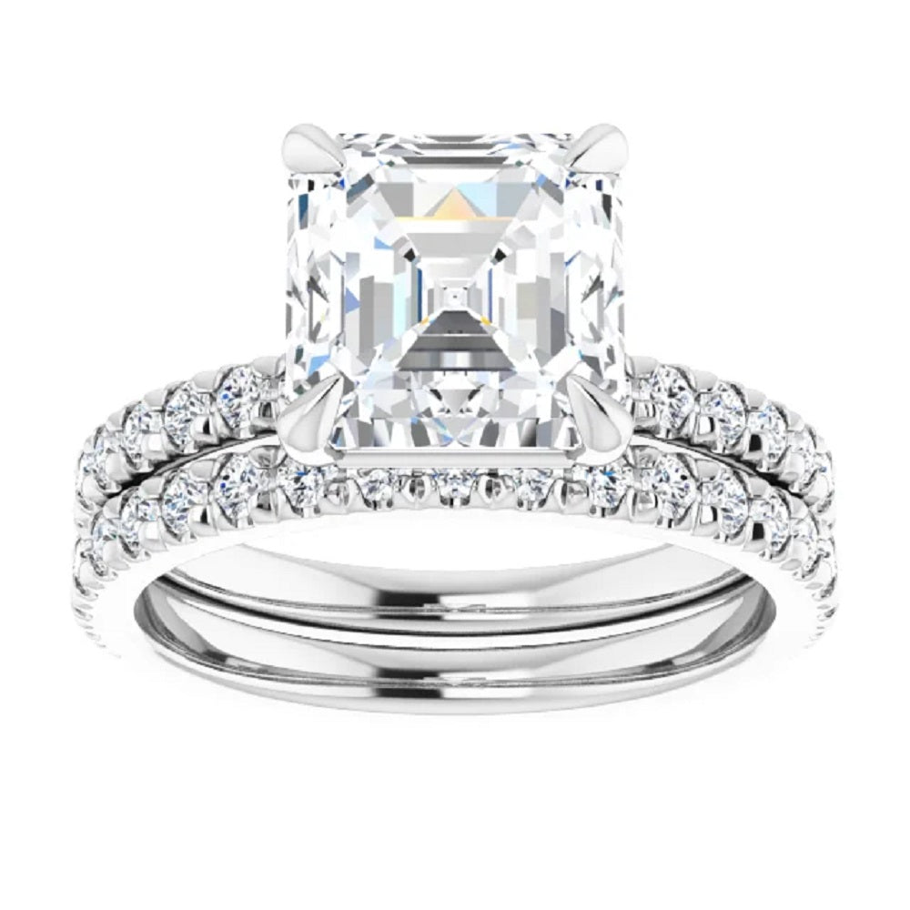 3 Carat Asscher Diamond Engagement Ring