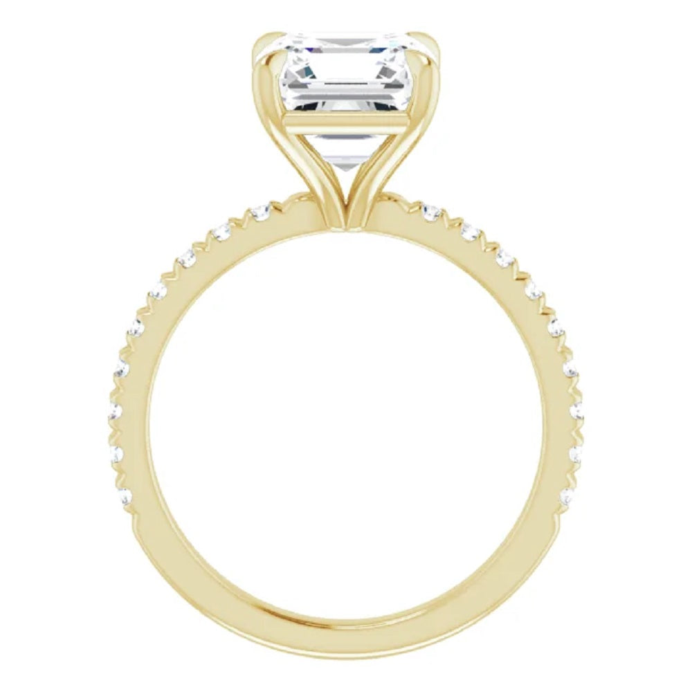 3 Carat Asscher Diamond Engagement Ring