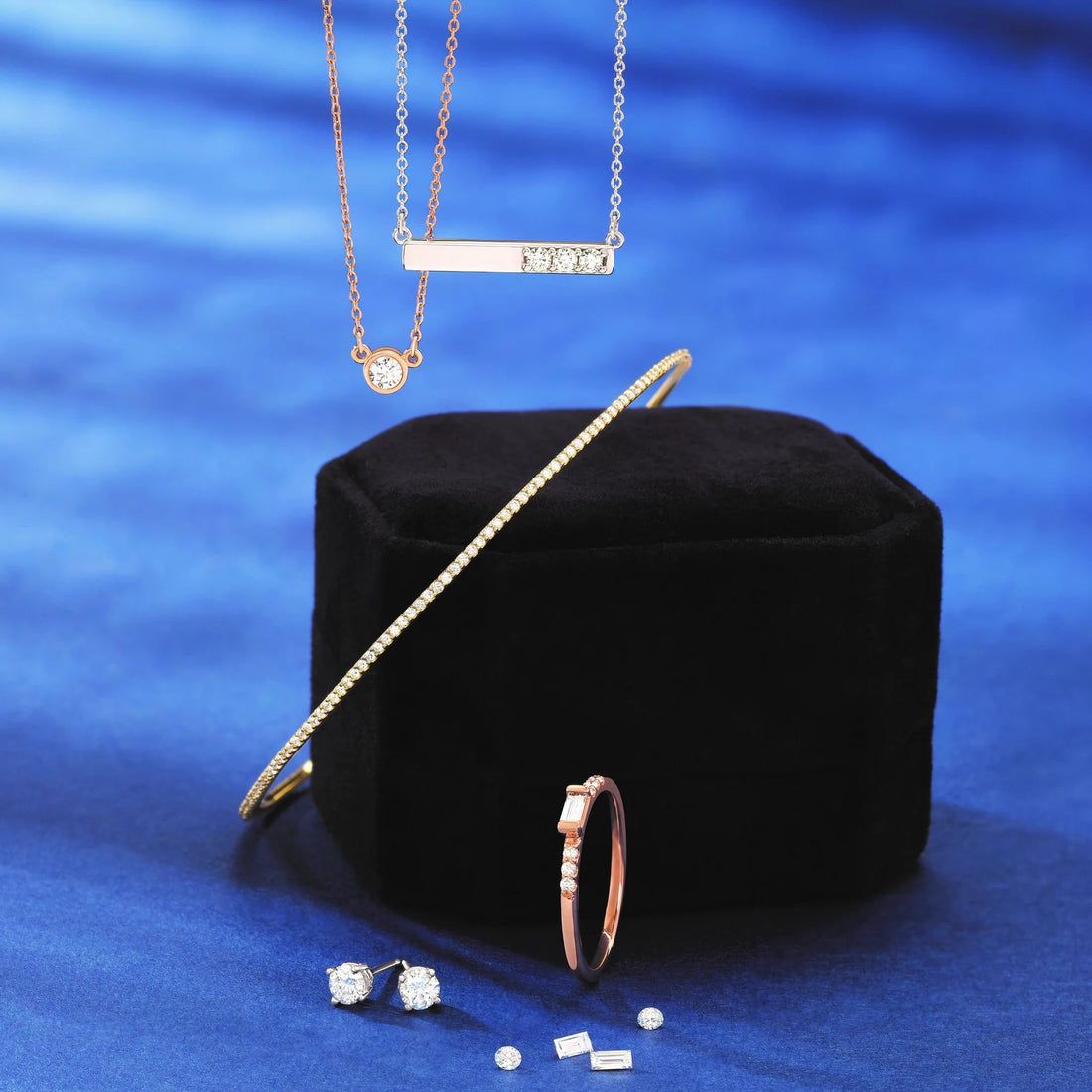 Diamond Bar Necklace