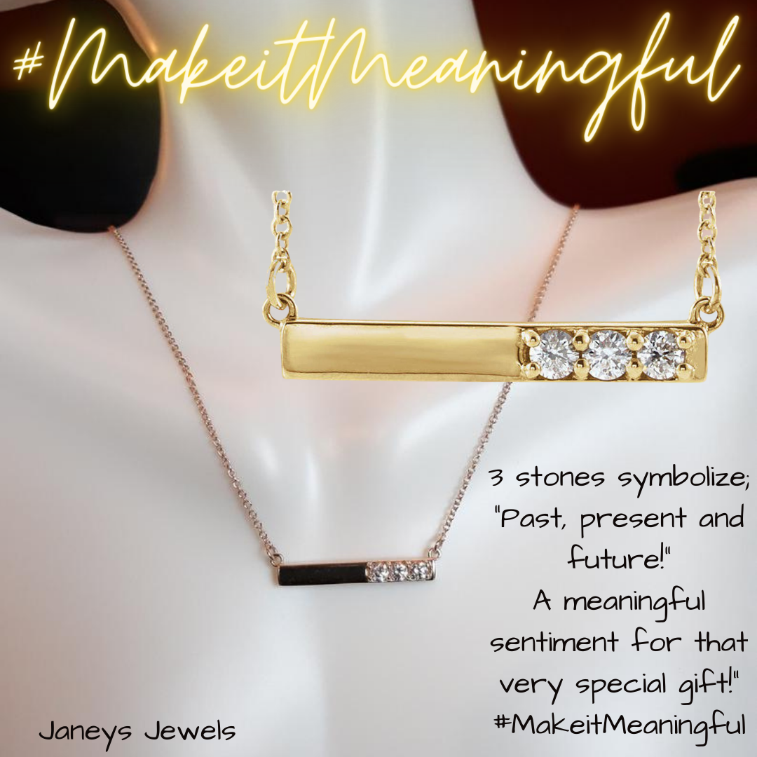 Diamond Bar Necklace