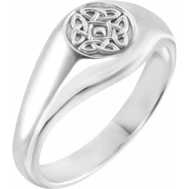 Mens Silver Celtic Knot Ring