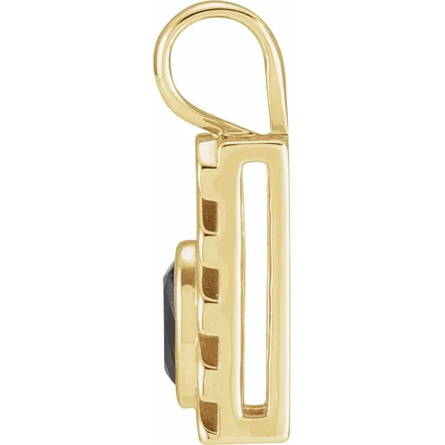 Mens Black Onyx Pendant