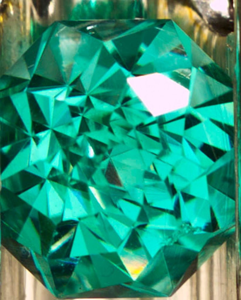 Blue-green Tourmaline Statement Necklace in Argentium Silver