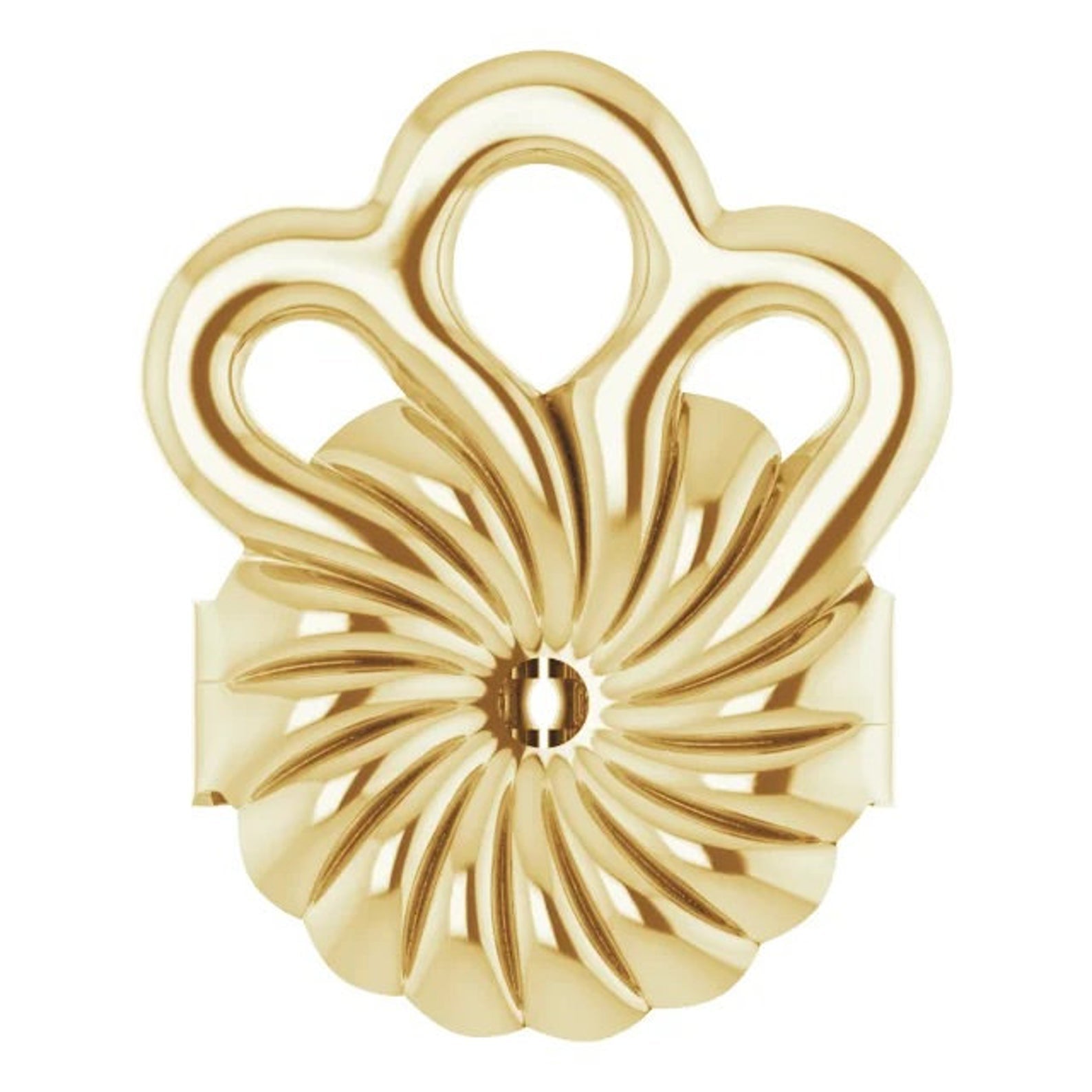 Earring Stabilizer Back, Earring Lifters, Lifter for Large or Heavy Earrings, 14k Gold Earring Back Lifters, White, Rose or Yellow Gold