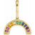 14k Rainbow Necklace & Pendant