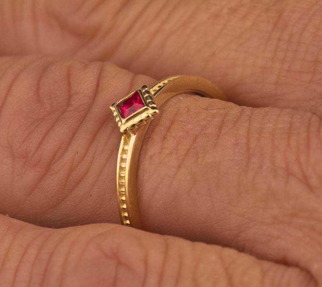 14k Gold Ruby Ring