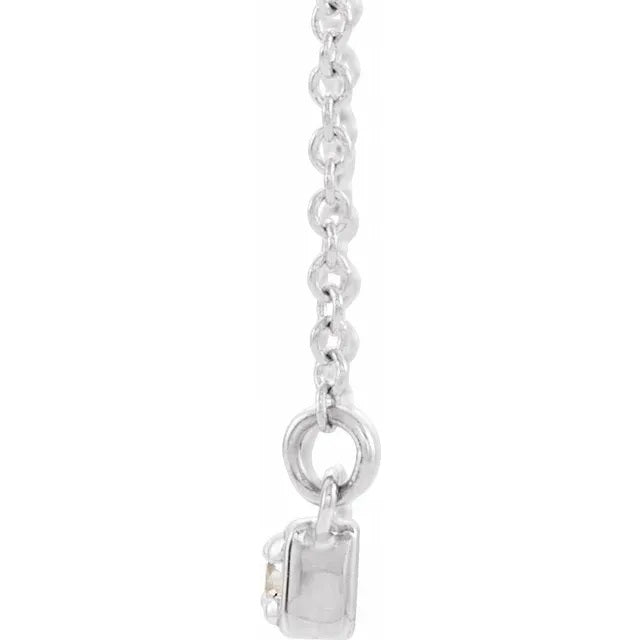 Diamond Bar Necklace