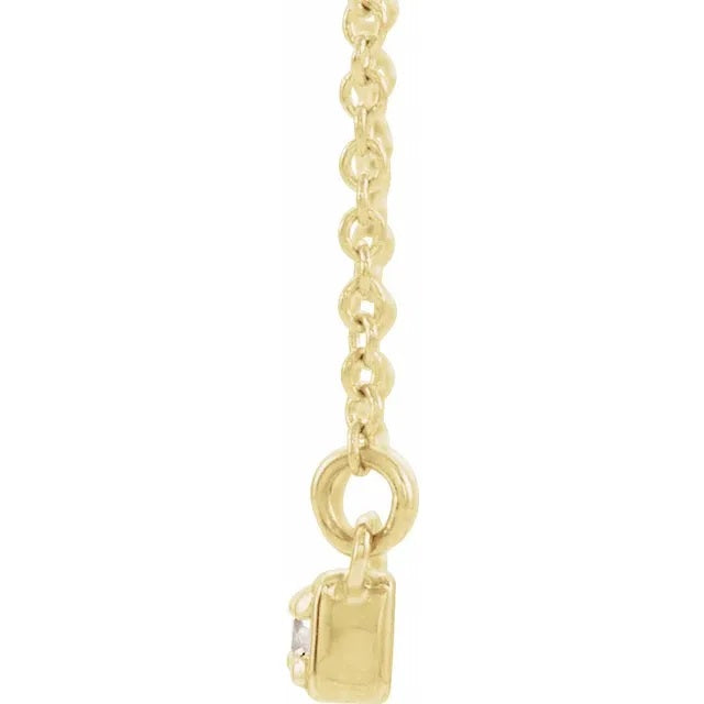 Diamond Bar Necklace