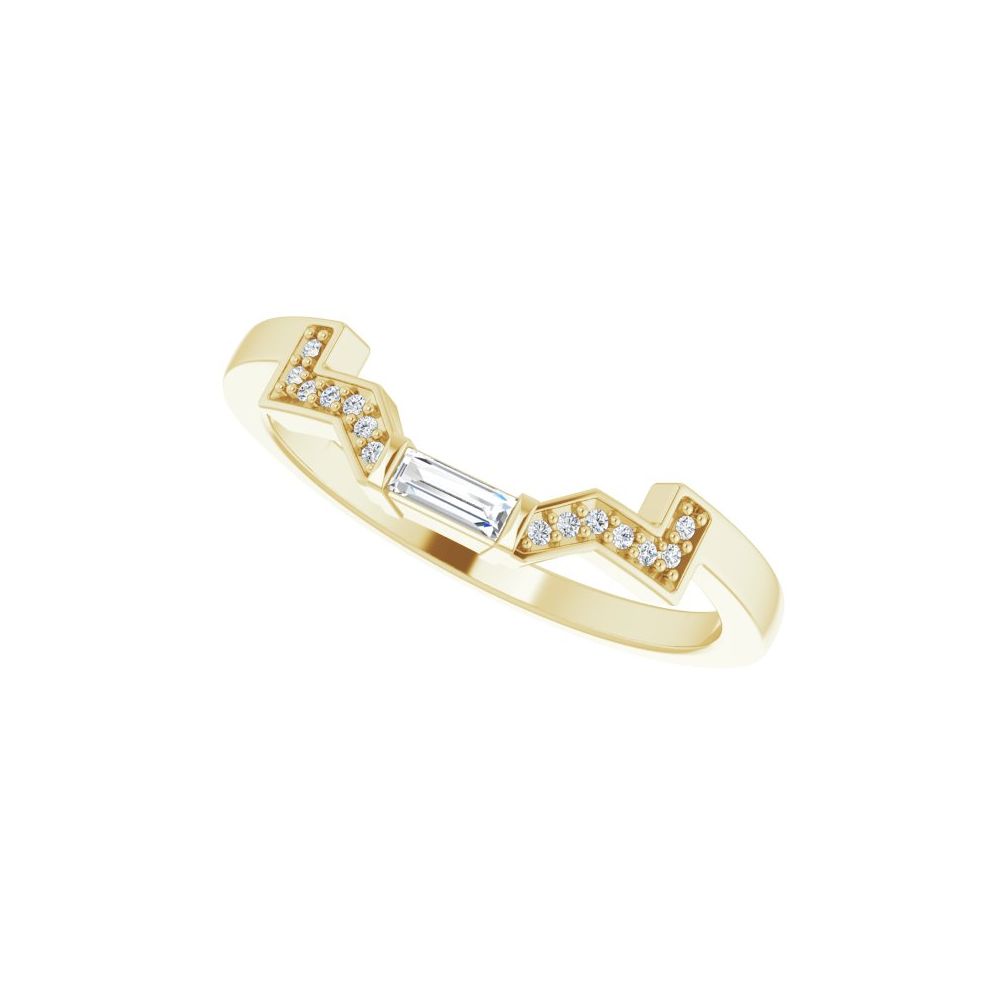 14k Gold Custom Diamond Wedding Band