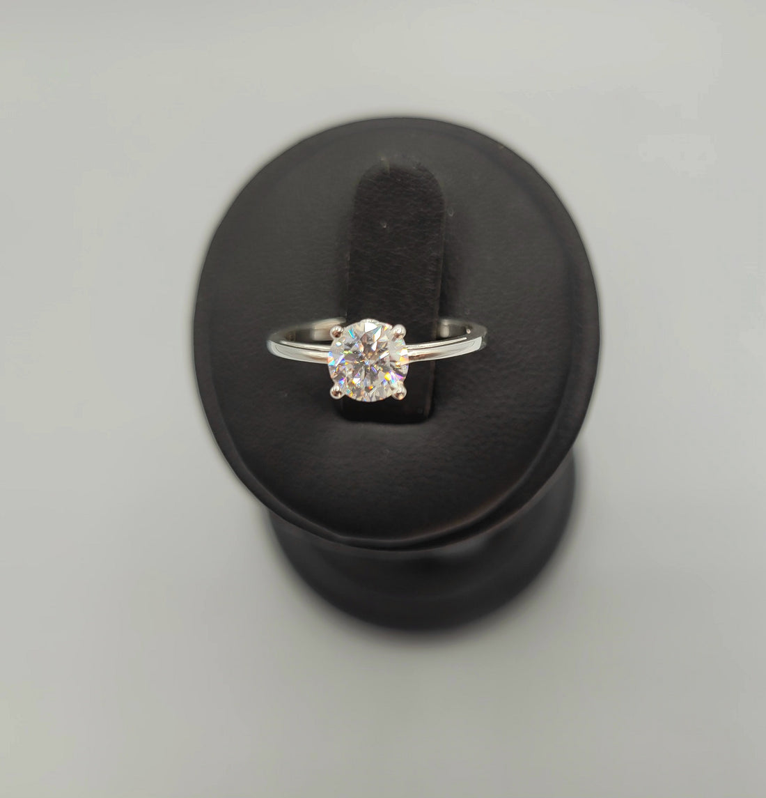 Nickel Free Sterling Silver Moissanite Engagement Ring