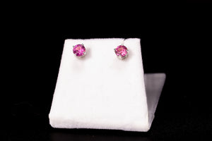 14k Gold Umbalite Garnet Earrings, Natural Garnet Studs