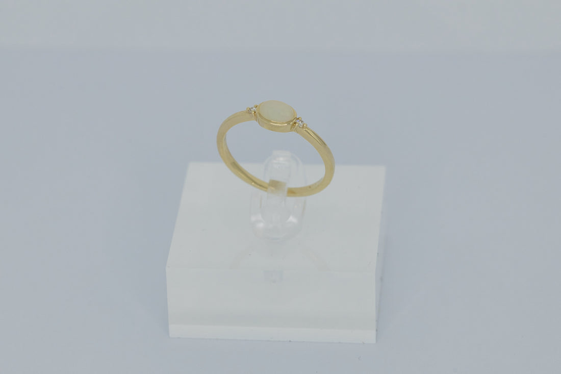 Natural Opal Ring in 14k gold or Nickel free Sterling silver