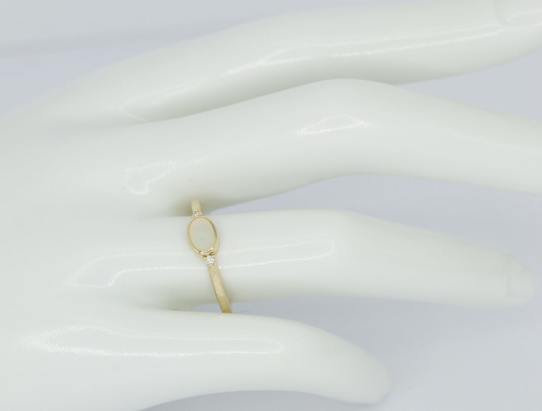 Natural Opal Ring in 14k gold or Nickel free Sterling silver