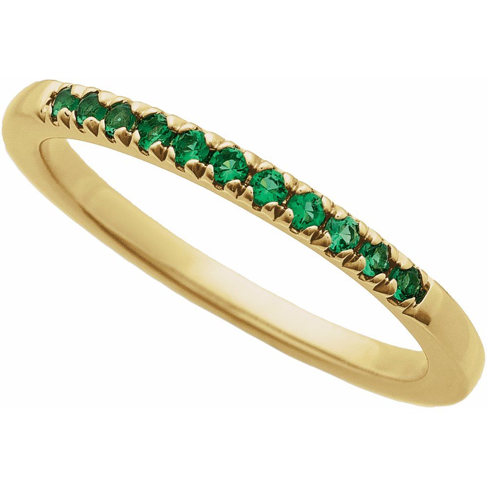10k Gold Multi-stone Stackable Birthstone Band