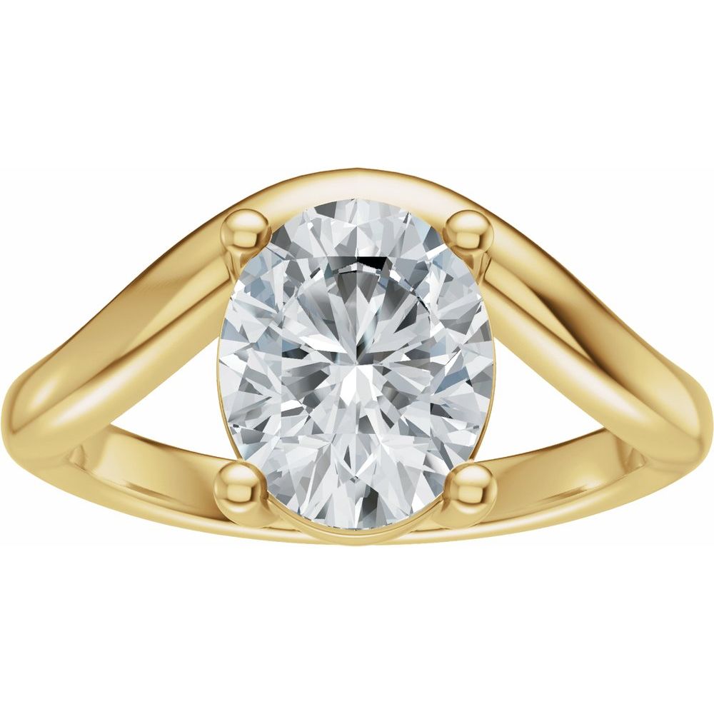 1.80 Carat Oval Diamond Engagement Ring