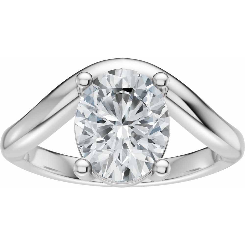 1.80 Carat Oval Diamond Engagement Ring