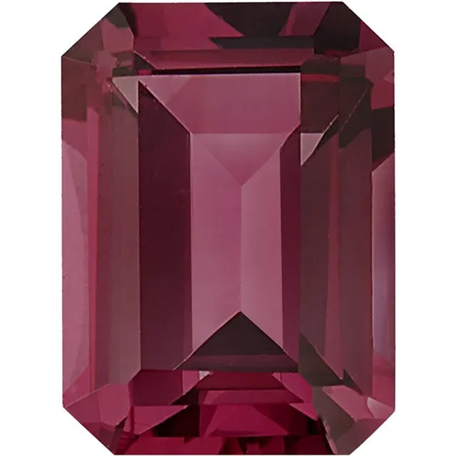 Toi et Moi Rhodolite Garnet & Diamond Engagement Ring