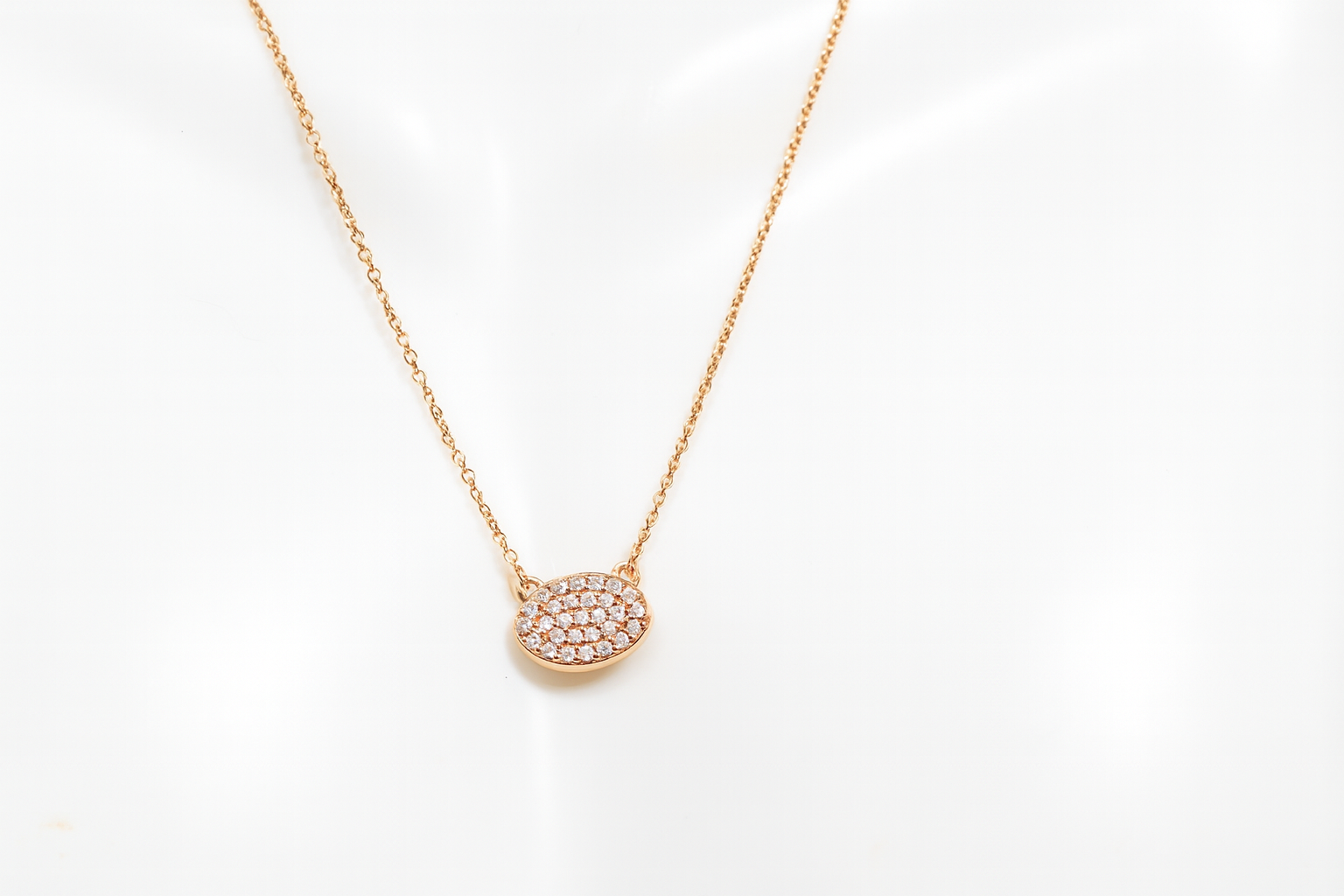 1/5 carat Natural Diamond Pave Necklace