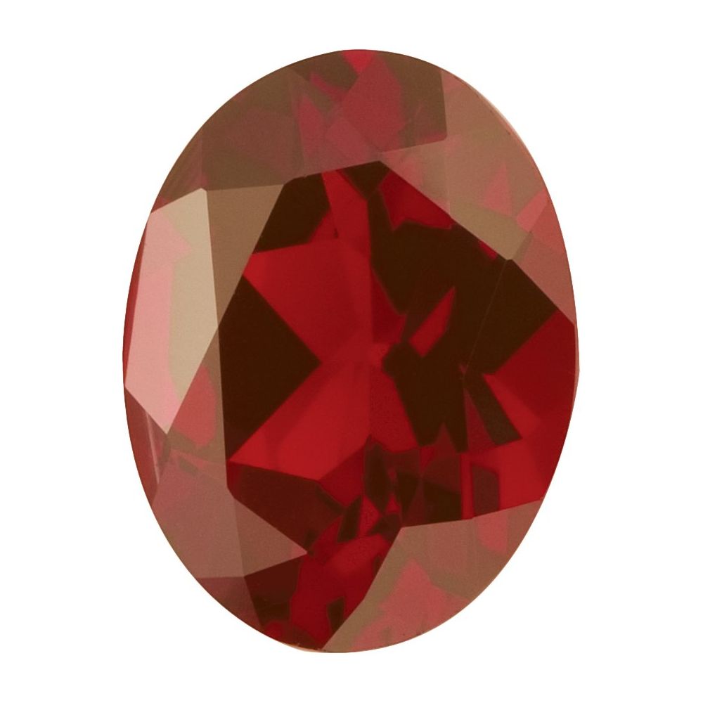 Natural Oval Garnet Ring, January Birthstone