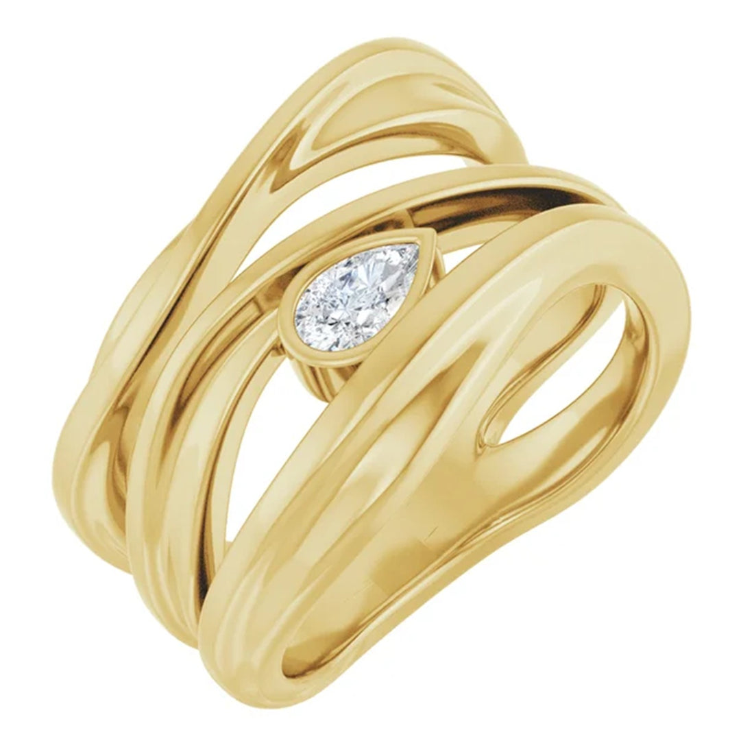 Diamond Bujukan Statement Ring