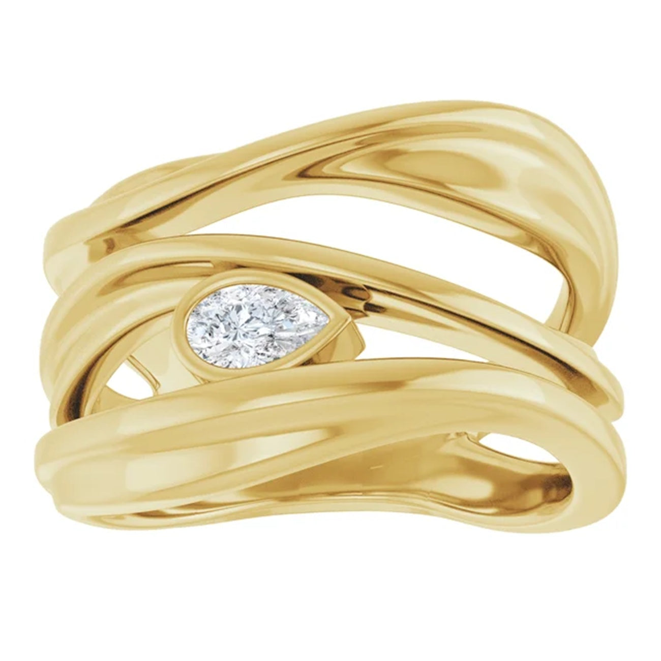 Diamond Bujukan Statement Ring