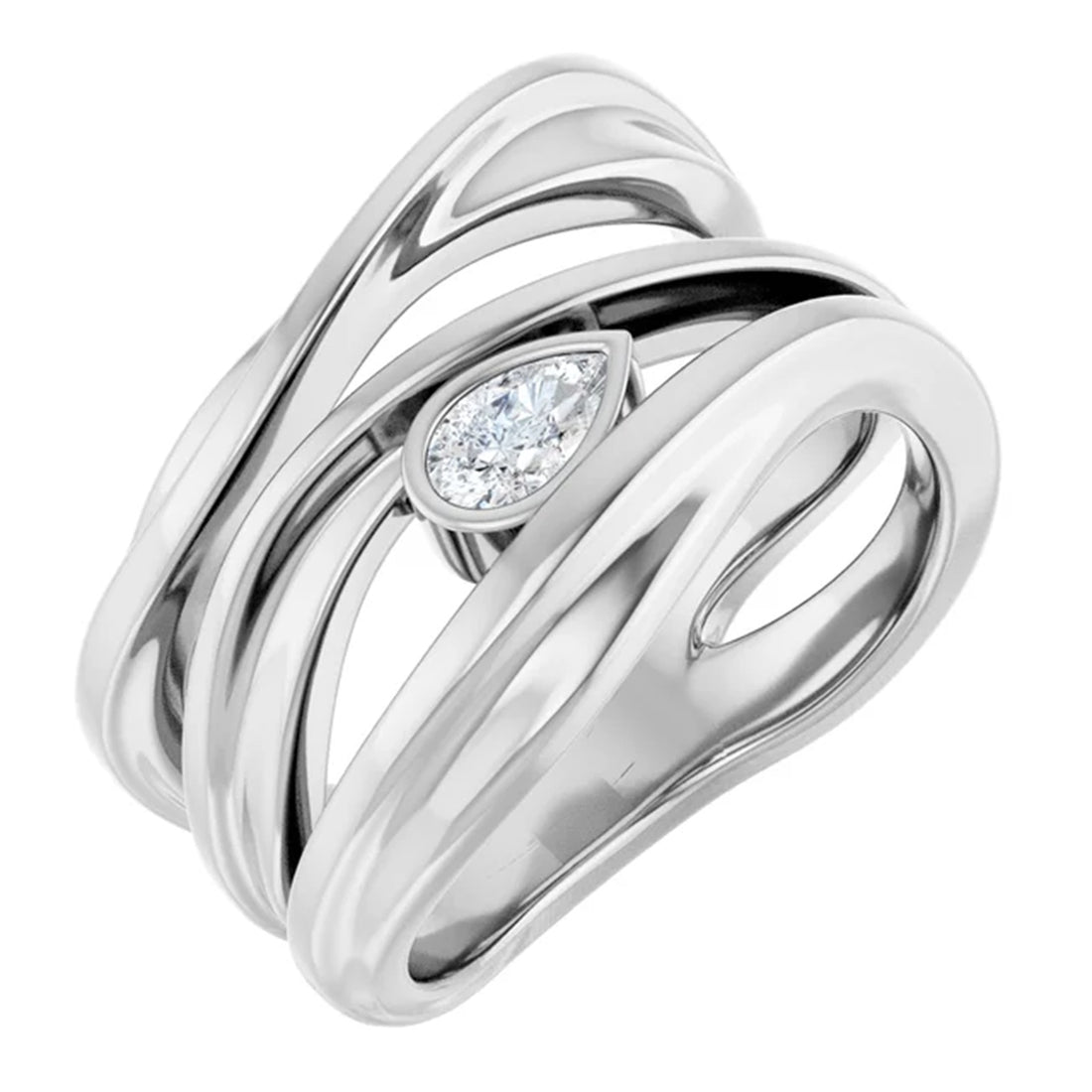 Diamond Bujukan Statement Ring