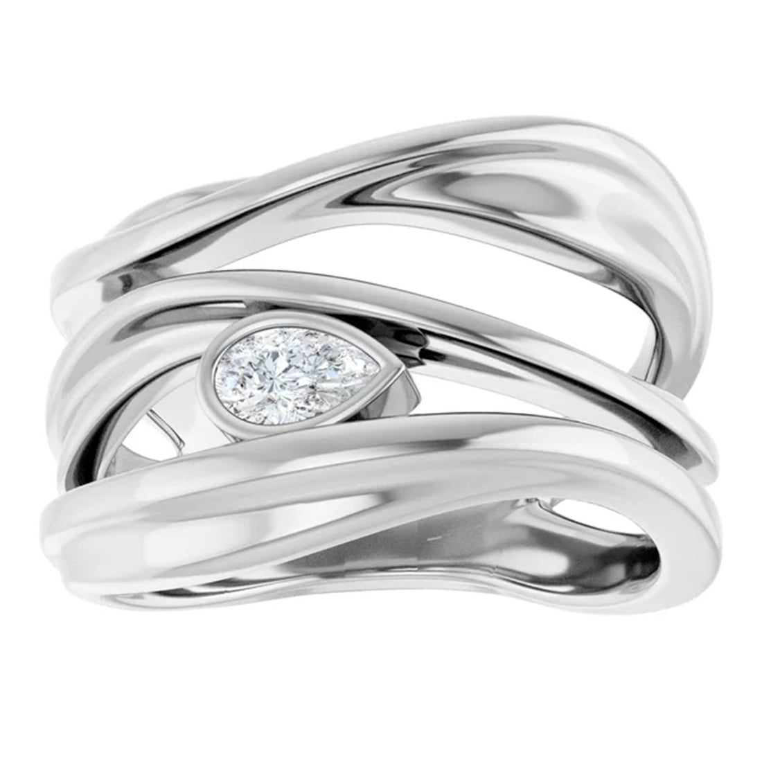 Diamond Bujukan Statement Ring