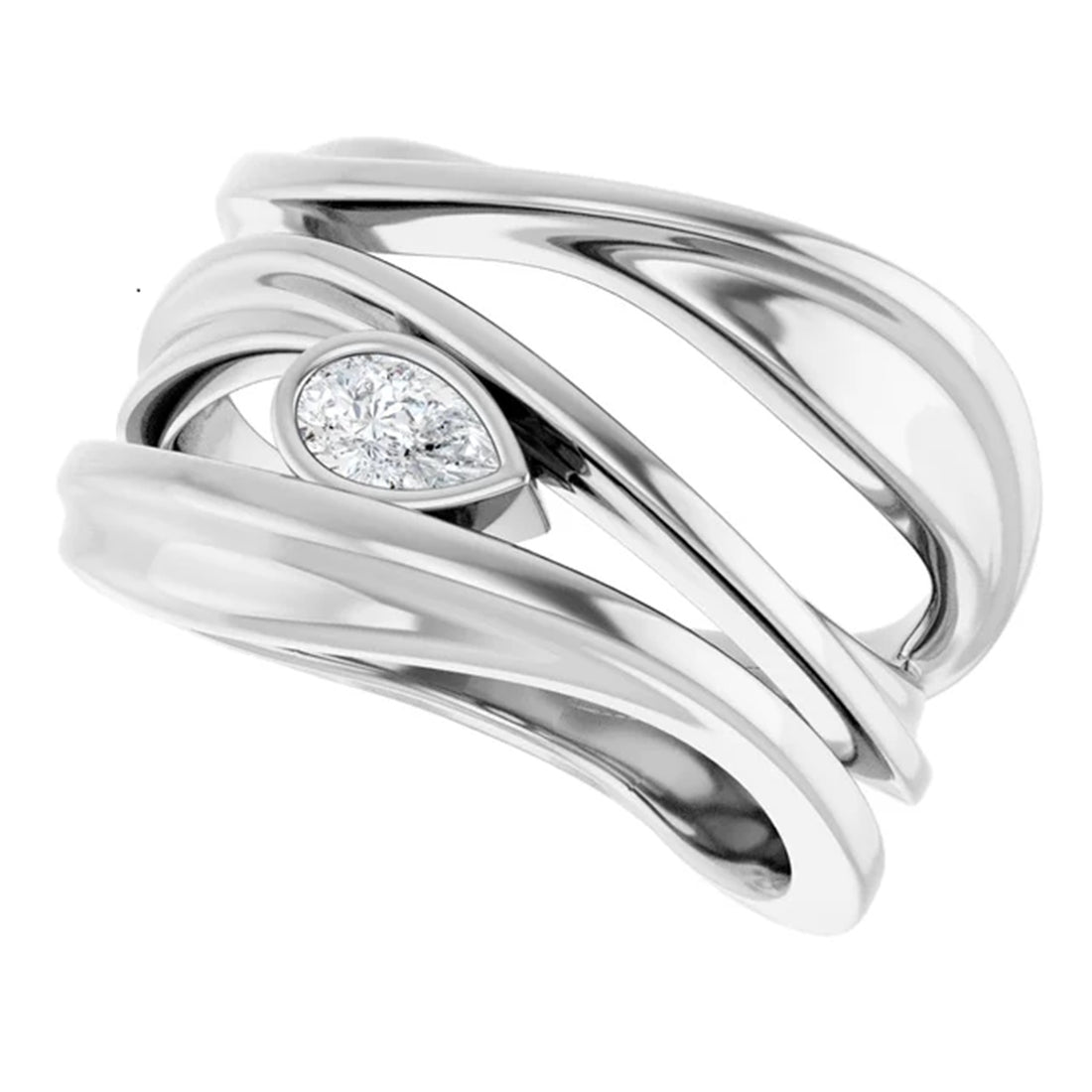 Diamond Bujukan Statement Ring