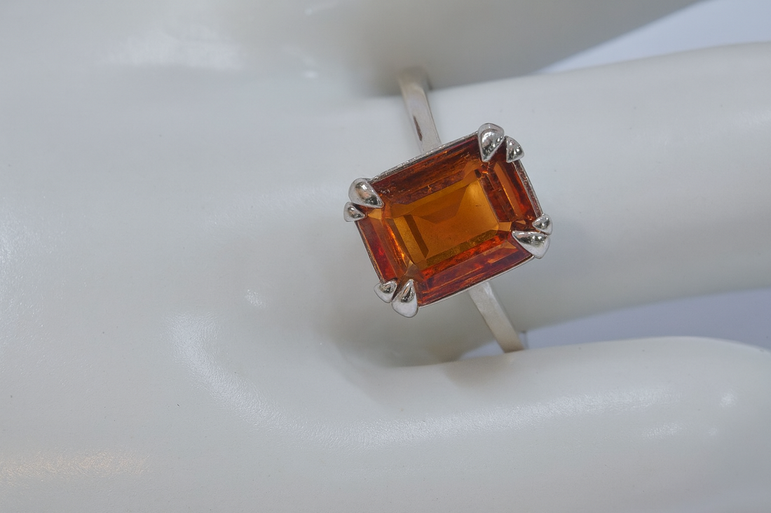 Sunrise Mystic Topaz Silver Engagement Ring