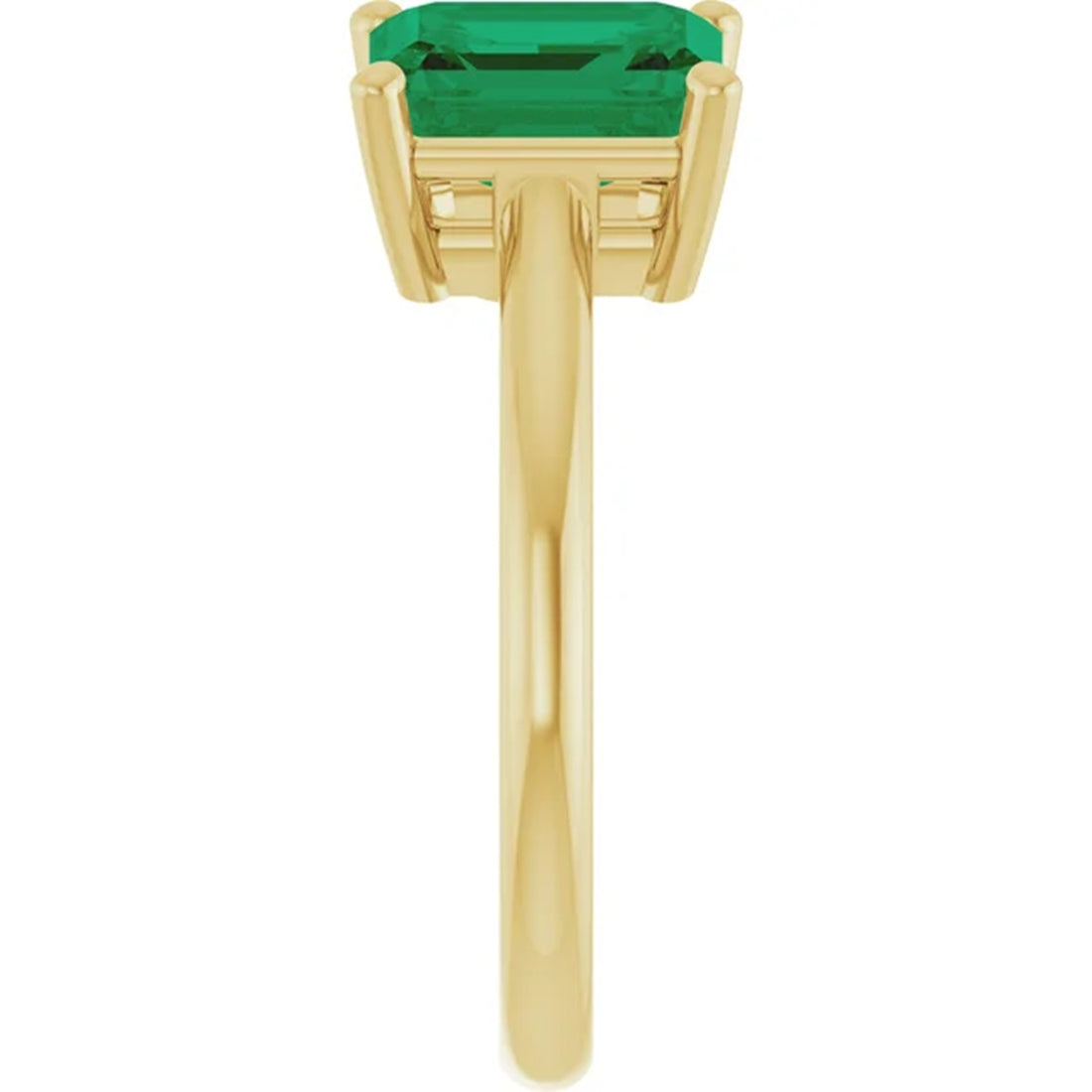 Toi et Moi Emerald & Diamond Engagement Ring