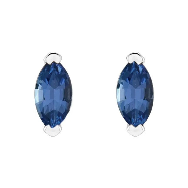 14k Gold Natural Tanzanite Earrings