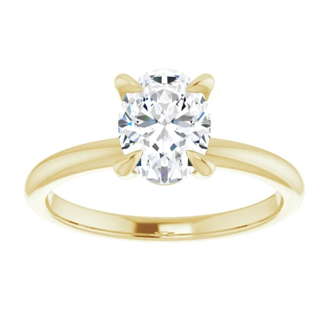 1 Carat Oval Diamond Engagement Ring