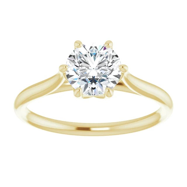 1 Carat Round Diamond Engagement Ring