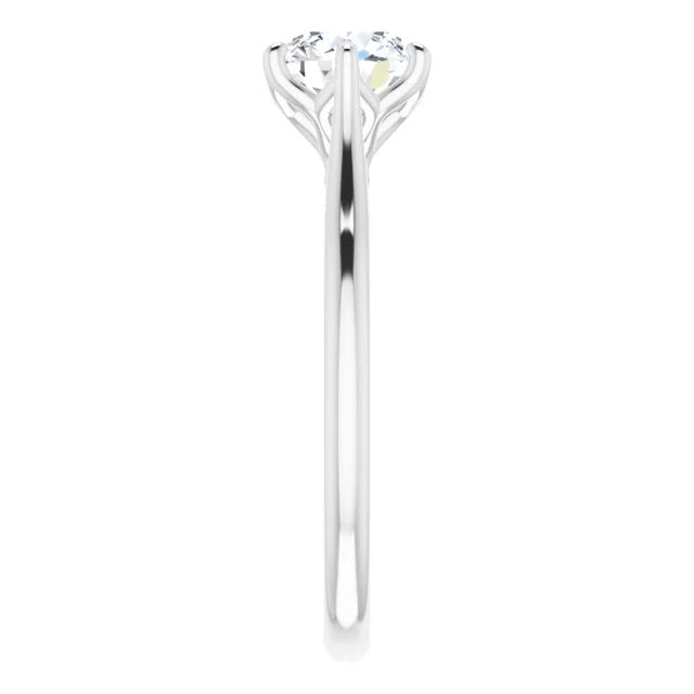 1 Carat Round Diamond Engagement Ring