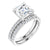 3 Carat Asscher Diamond Engagement Ring