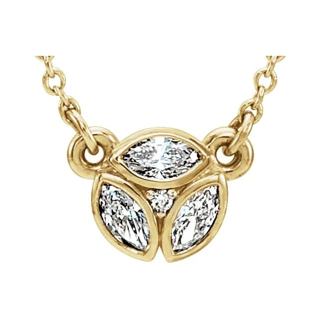 3 Diamond Necklace